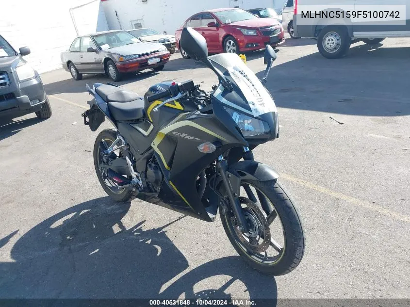 MLHNC5159F5100742 2015 Honda Cbr300 Ra