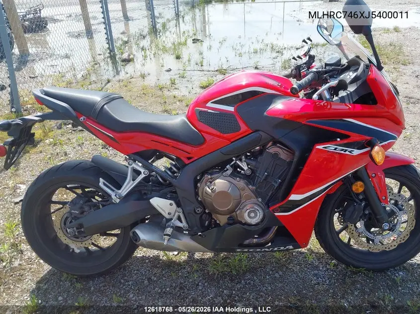 2018 Honda Cbr500 Ra VIN: MLHRC746XJ5400011 Lot: 12618768