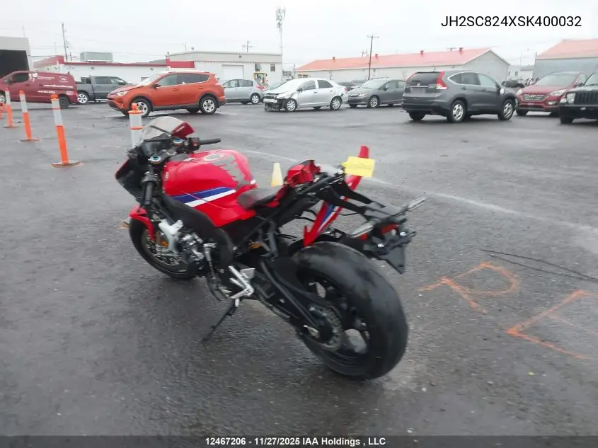 JH2SC824XSK400032 2025 Honda Cbr1000 Sp