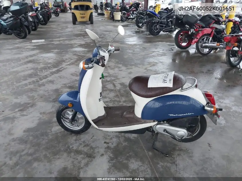 JH2AF60052K001651 2002 Honda Chf50