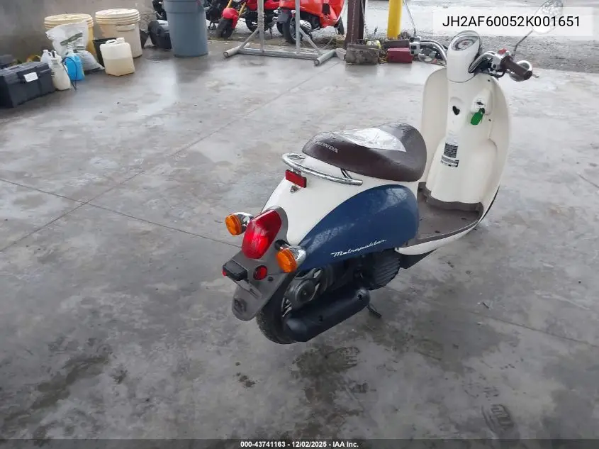 JH2AF60052K001651 2002 Honda Chf50