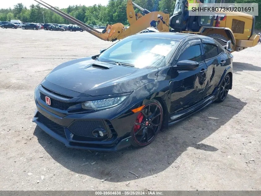 SHHFK8G73KU201691 2019 Honda Civic Type R Touring