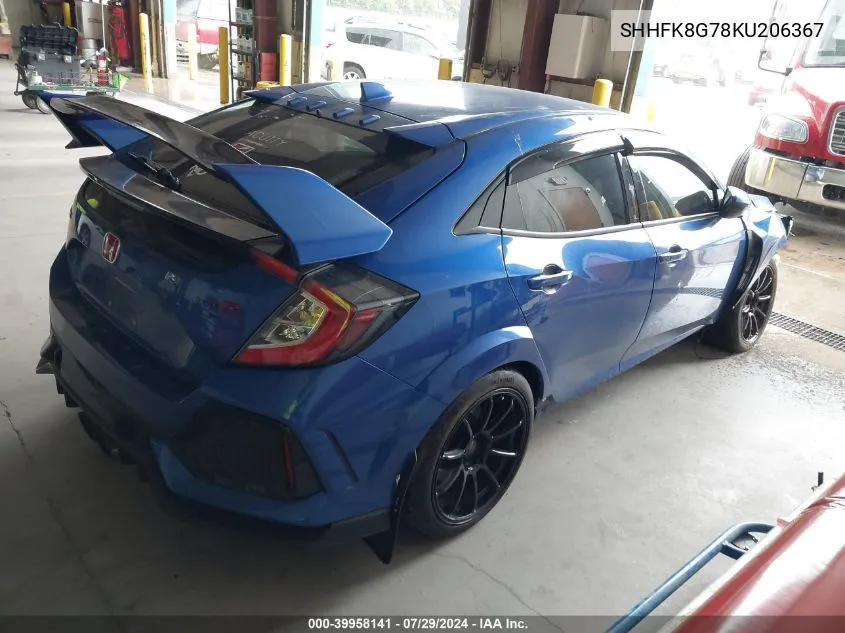 SHHFK8G78KU206367 2019 Honda Civic Type R Touring