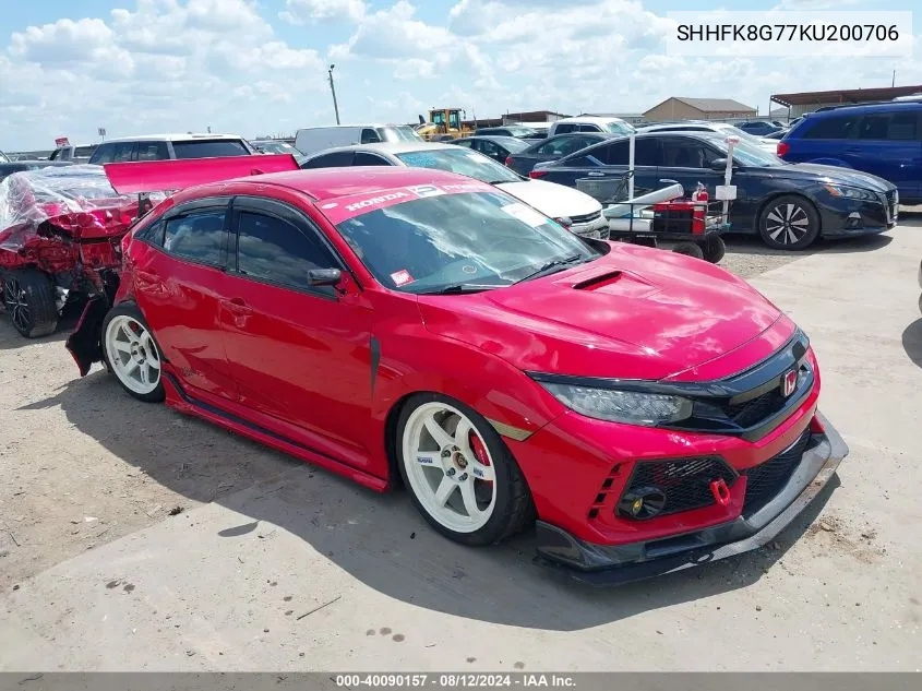 SHHFK8G77KU200706 2019 Honda Civic Type R Touring