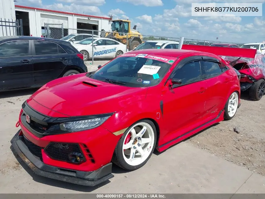 SHHFK8G77KU200706 2019 Honda Civic Type R Touring