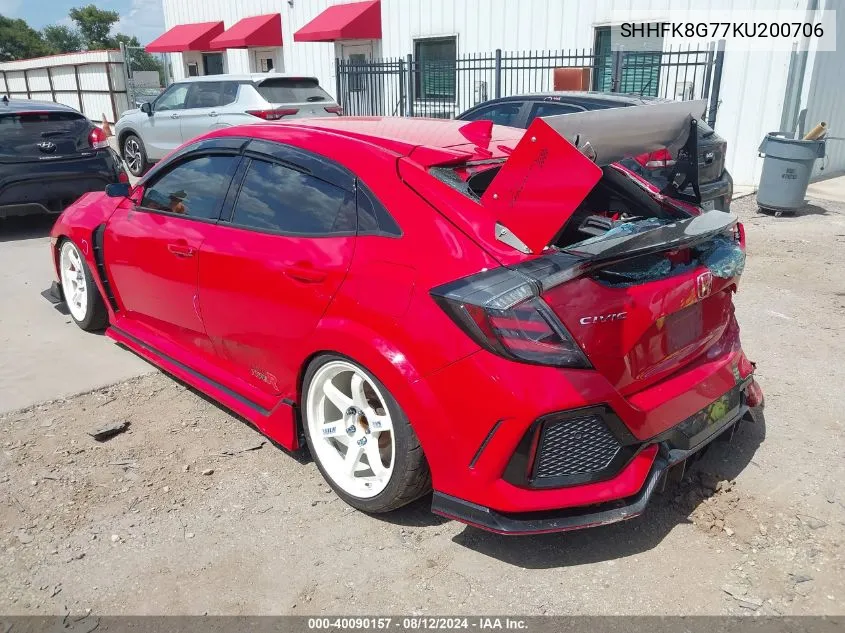 SHHFK8G77KU200706 2019 Honda Civic Type R Touring