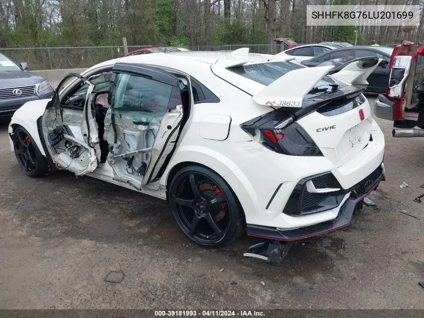 SHHFK8G76LU201699 2020 Honda Civic Type R Touring