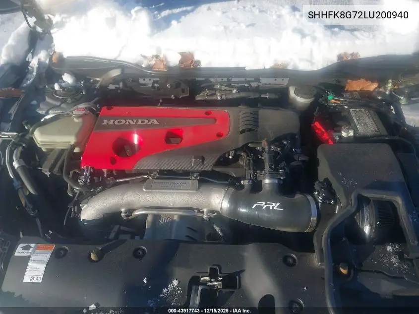 SHHFK8G72LU200940 2020 Honda Civic Type R Touring