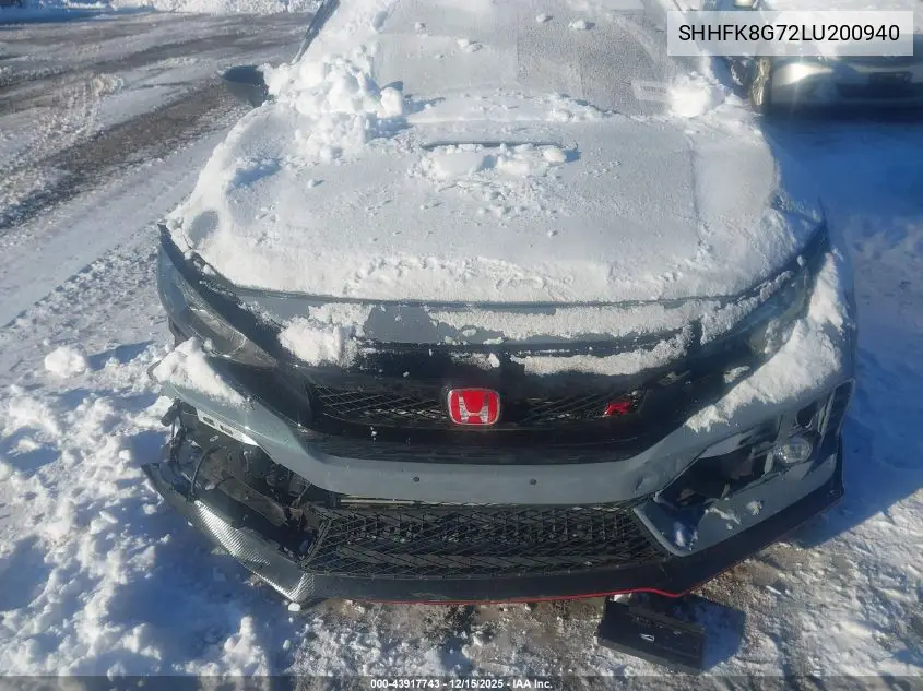 SHHFK8G72LU200940 2020 Honda Civic Type R Touring