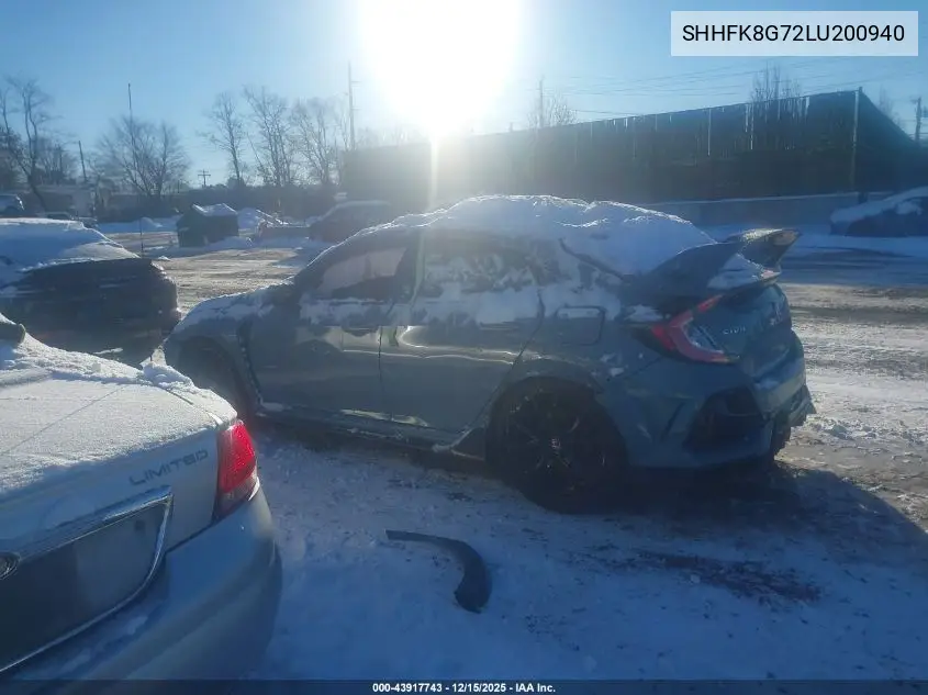 SHHFK8G72LU200940 2020 Honda Civic Type R Touring