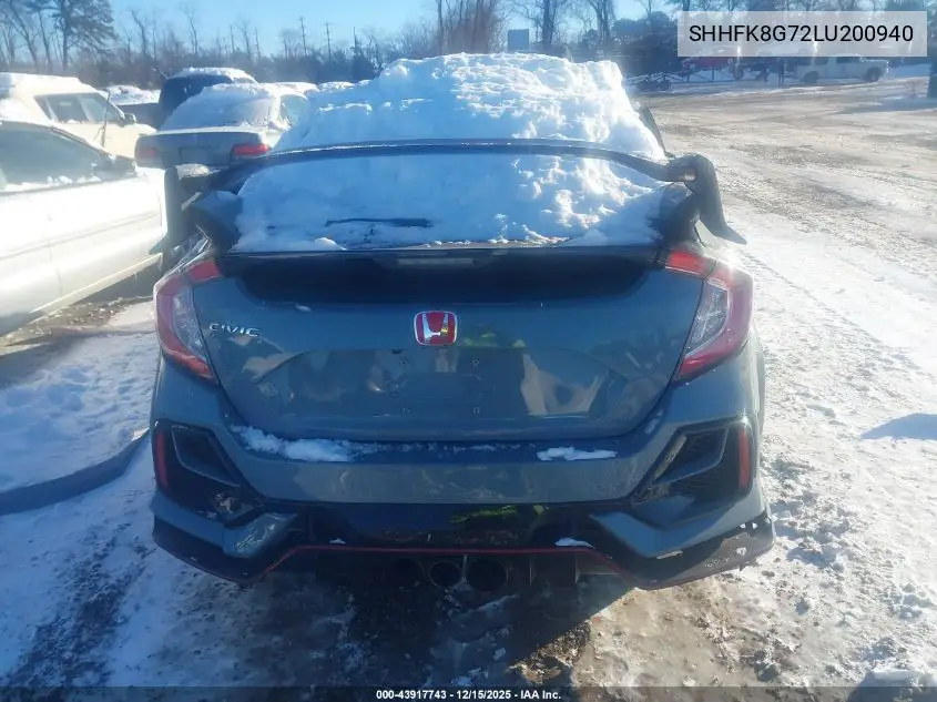 SHHFK8G72LU200940 2020 Honda Civic Type R Touring