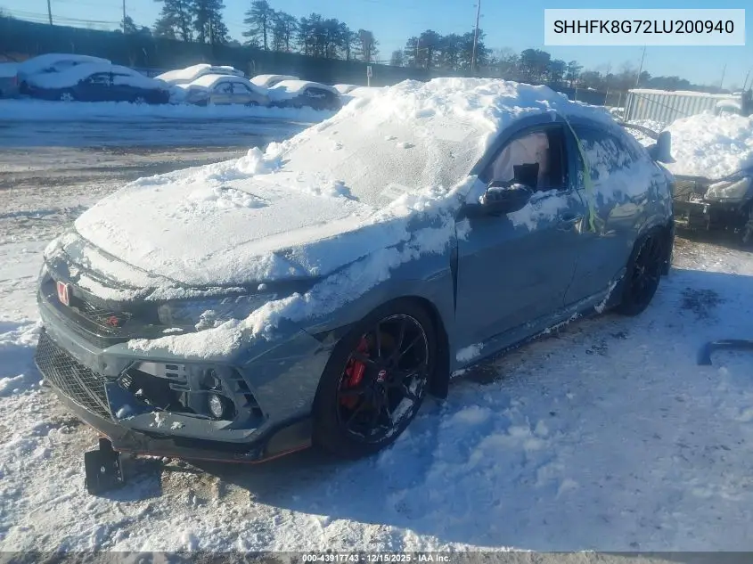 SHHFK8G72LU200940 2020 Honda Civic Type R Touring