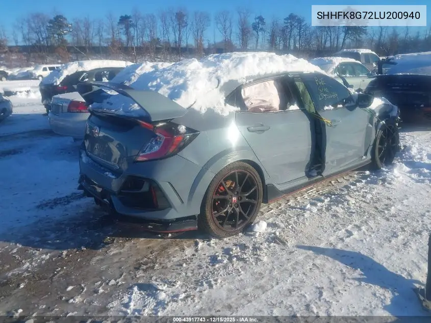 SHHFK8G72LU200940 2020 Honda Civic Type R Touring