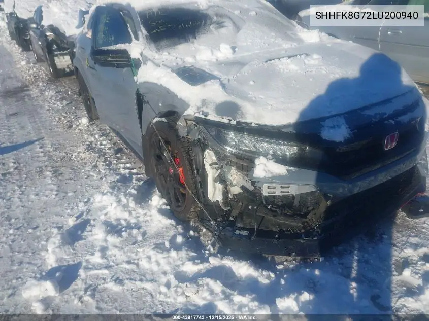 SHHFK8G72LU200940 2020 Honda Civic Type R Touring