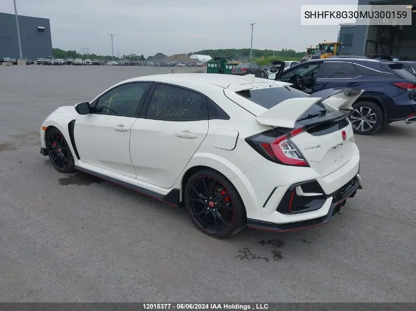 SHHFK8G30MU300159 2021 Honda Civic Type R