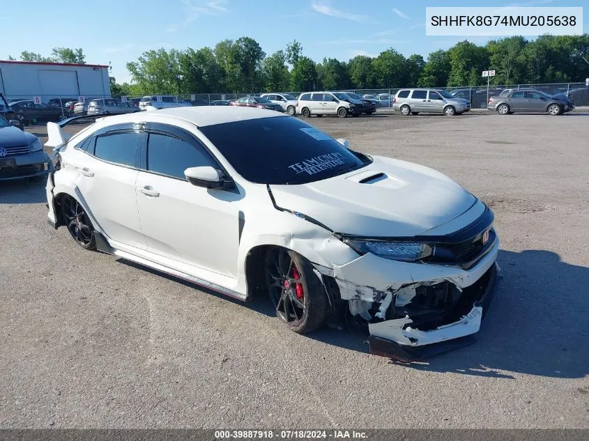 SHHFK8G74MU205638 2021 Honda Civic Type R Touring