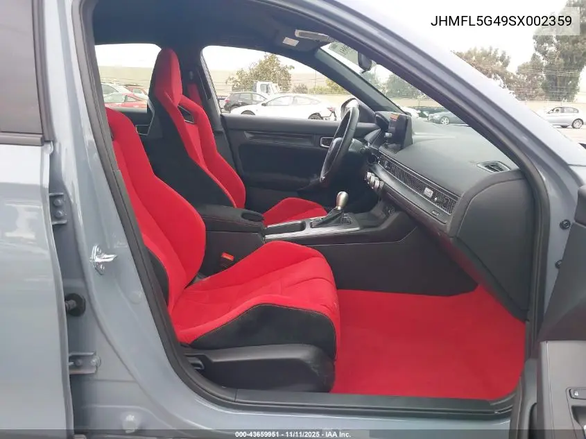 JHMFL5G49SX002359 2025 Honda Civic Type R