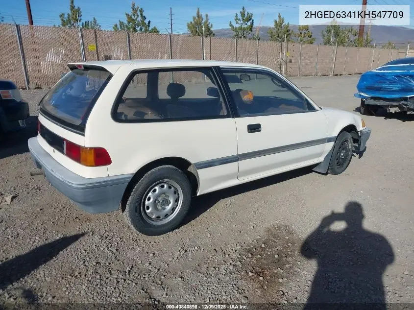 2HGED6341KH547709 1989 Honda Civic