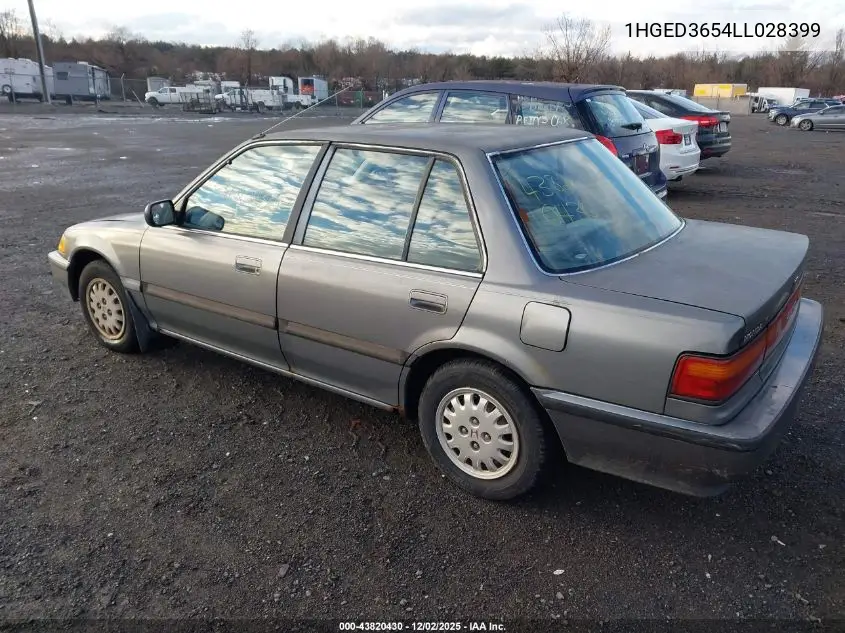 1HGED3654LL028399 1990 Honda Civic Lx