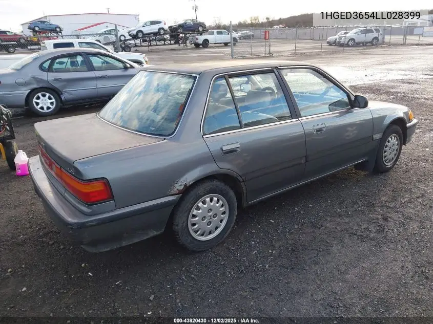 1HGED3654LL028399 1990 Honda Civic Lx