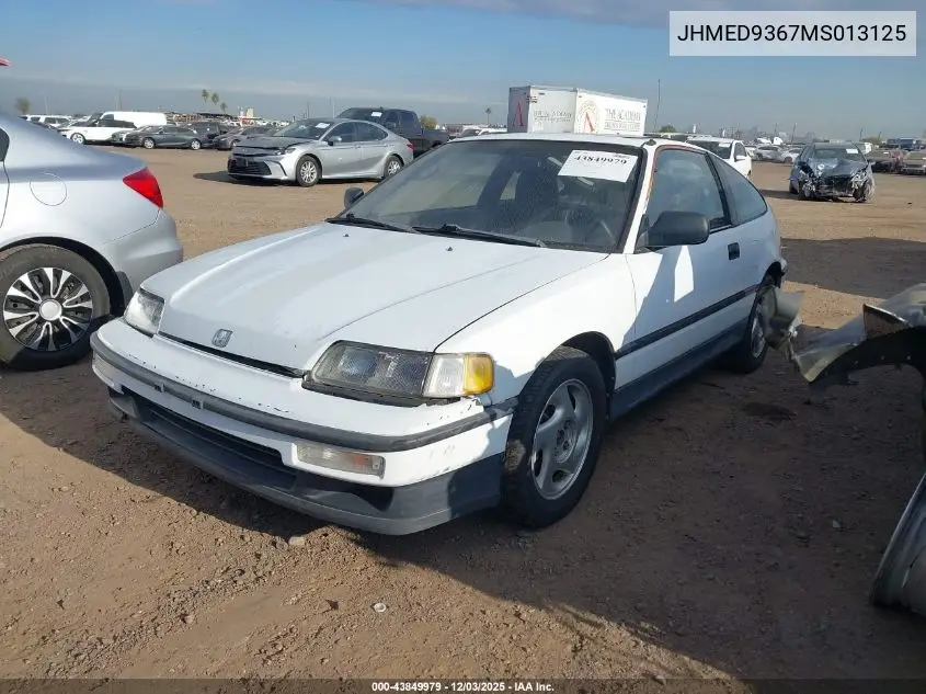 JHMED9367MS013125 1991 Honda Civic Crx Si/Crx Se