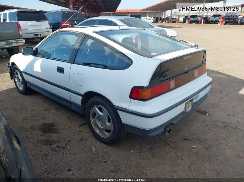 JHMED9367MS013125 1991 Honda Civic Crx Si/Crx Se