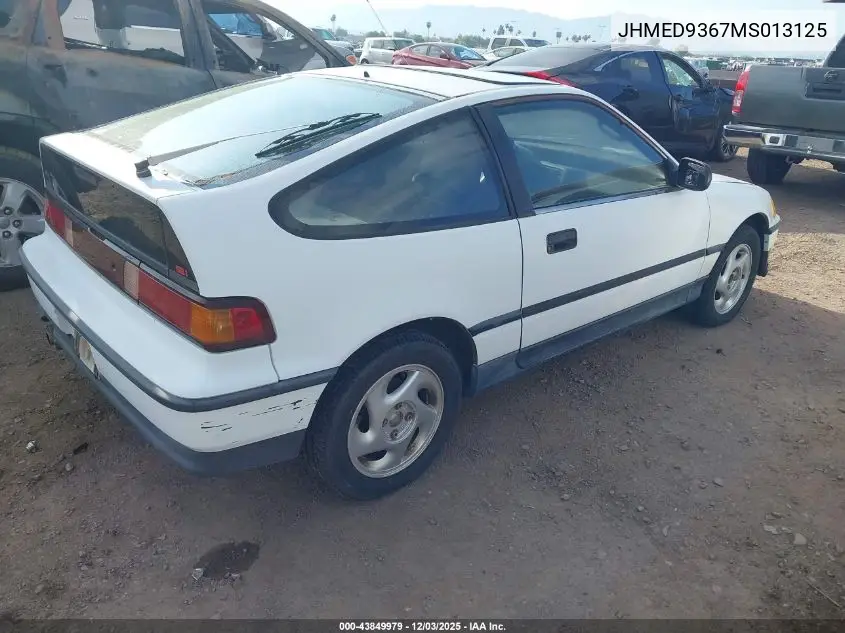 JHMED9367MS013125 1991 Honda Civic Crx Si/Crx Se