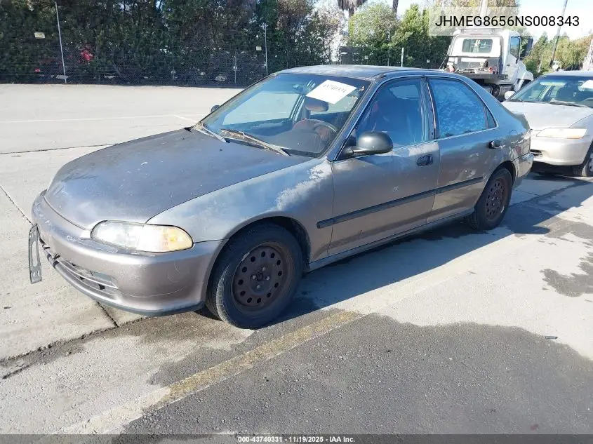 JHMEG8656NS008343 1992 Honda Civic Lx/Ex
