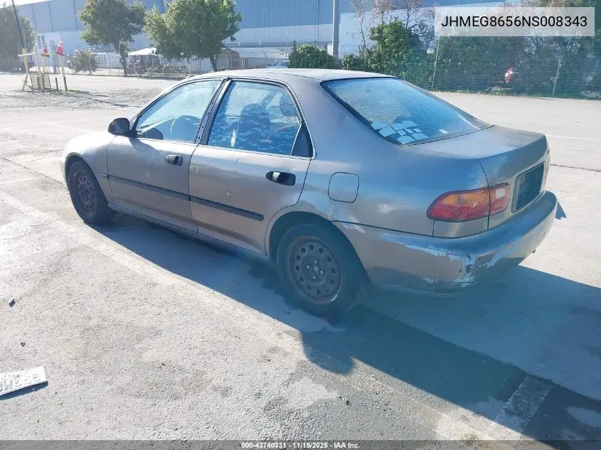 JHMEG8656NS008343 1992 Honda Civic Lx/Ex