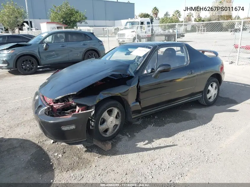JHMEH6267PS011674 1993 Honda Civic Del Sol Si