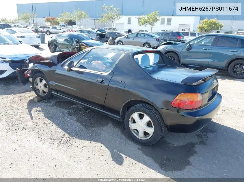 JHMEH6267PS011674 1993 Honda Civic Del Sol Si