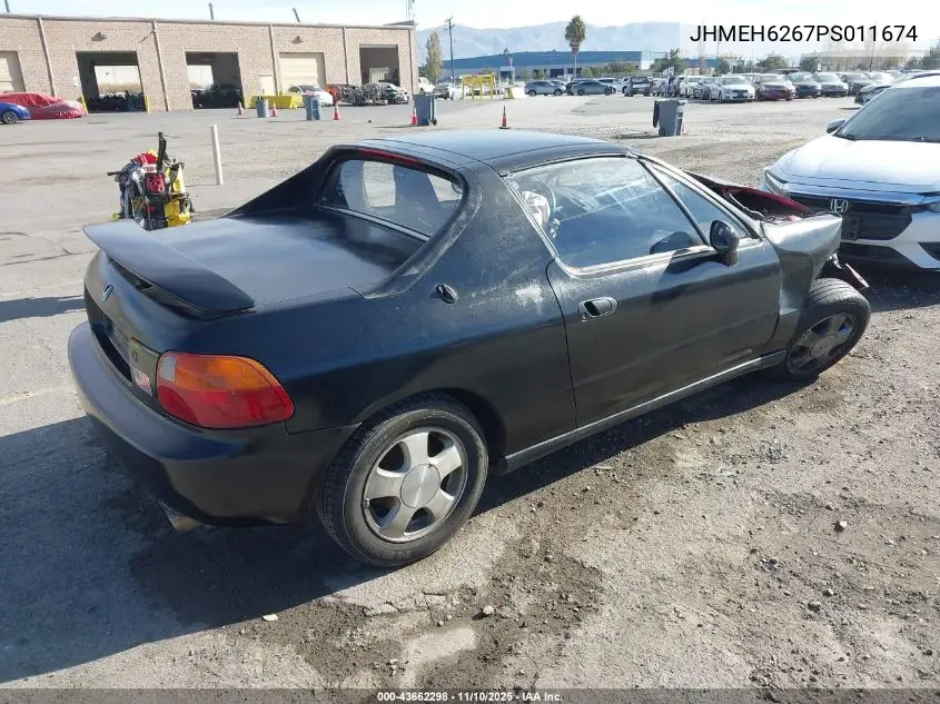 JHMEH6267PS011674 1993 Honda Civic Del Sol Si