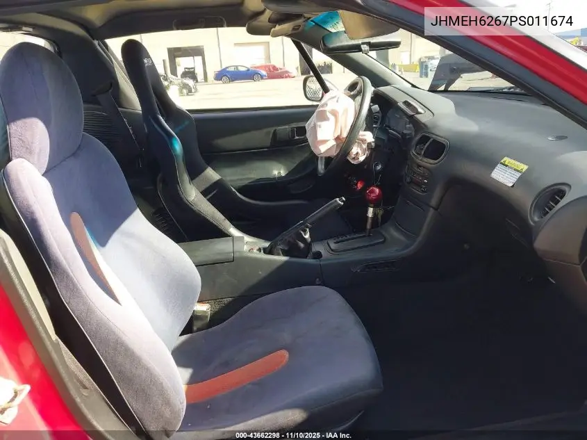 JHMEH6267PS011674 1993 Honda Civic Del Sol Si