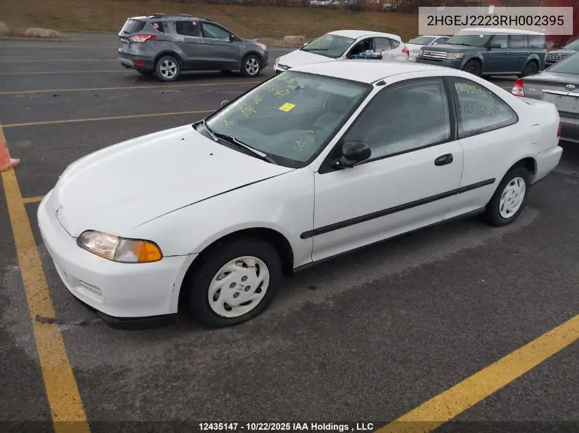 2HGEJ2223RH002395 1994 Honda Civic Dx