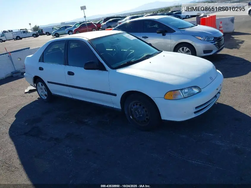 JHMEG8651RS010295 1994 Honda Civic Lx