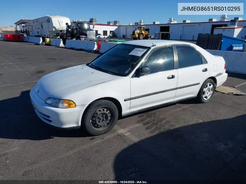 JHMEG8651RS010295 1994 Honda Civic Lx