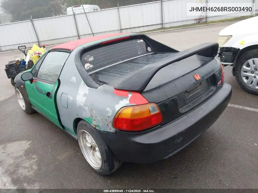 JHMEH6268RS003490 1994 Honda Civic Del Sol Si