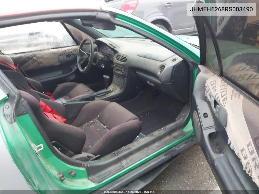 JHMEH6268RS003490 1994 Honda Civic Del Sol Si