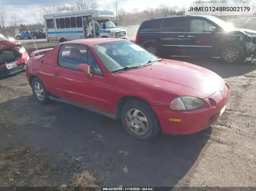 JHMEG1248RS002179 1994 Honda Civic Del Sol S