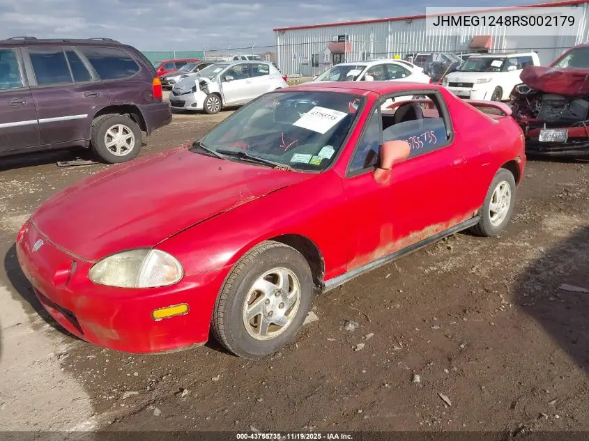 JHMEG1248RS002179 1994 Honda Civic Del Sol S