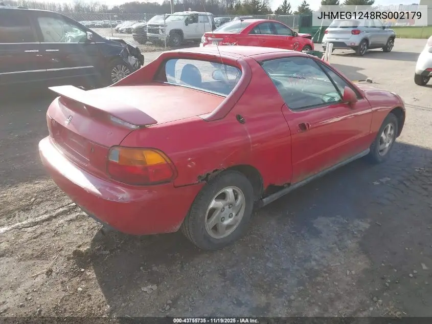 JHMEG1248RS002179 1994 Honda Civic Del Sol S