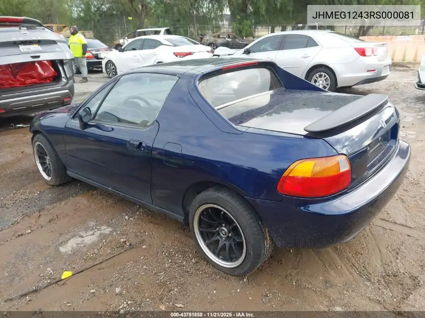 JHMEG1243RS000081 1994 Honda Civic Del Sol S