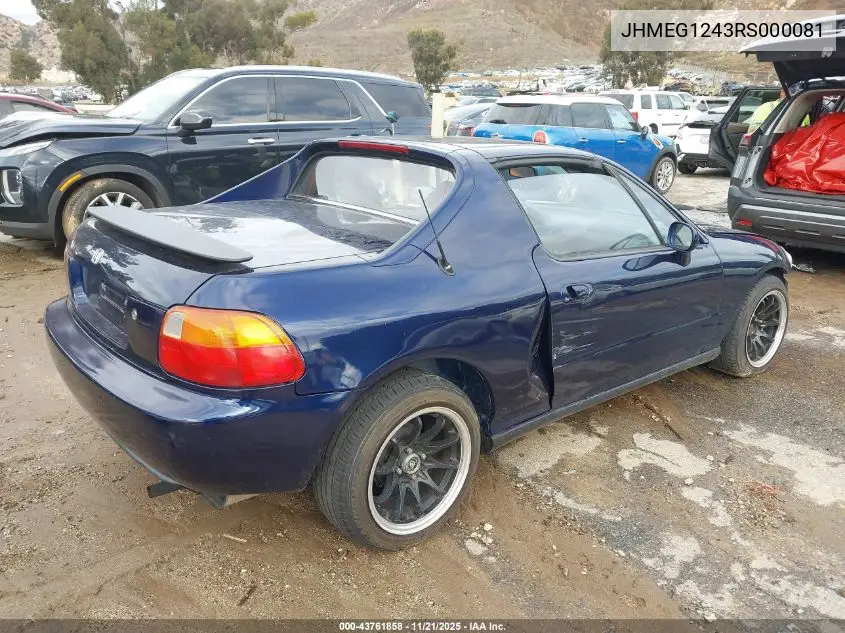 JHMEG1243RS000081 1994 Honda Civic Del Sol S