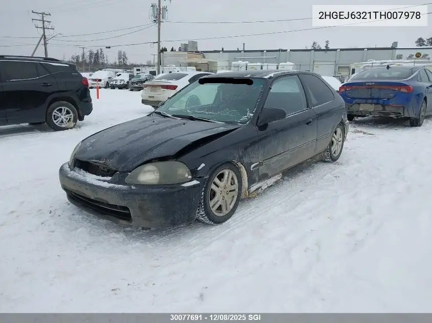 2HGEJ6321TH007978 1996 Honda Civic Cx