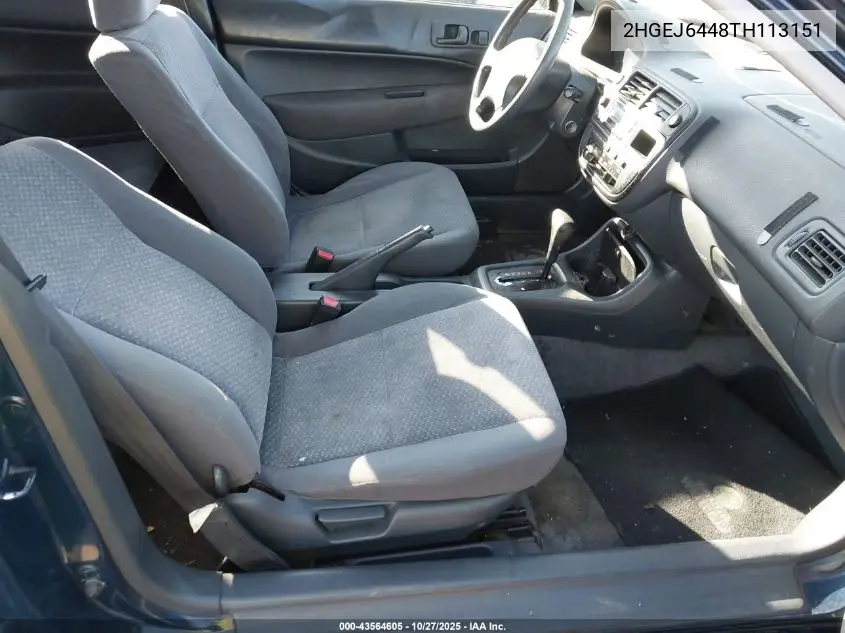 2HGEJ6448TH113151 1996 Honda Civic Dx