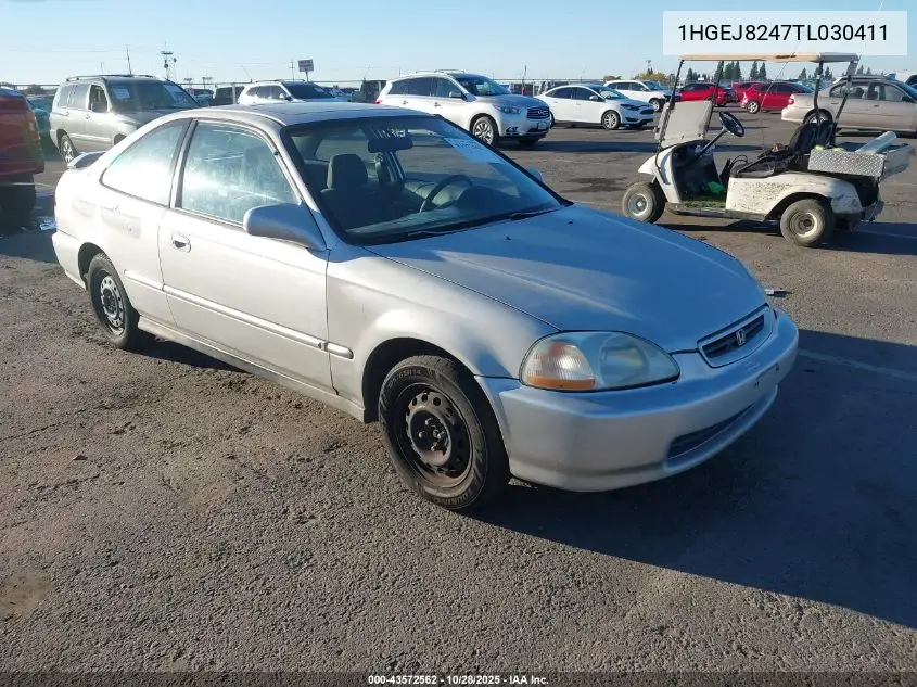 1HGEJ8247TL030411 1996 Honda Civic Ex