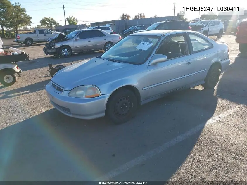 1HGEJ8247TL030411 1996 Honda Civic Ex