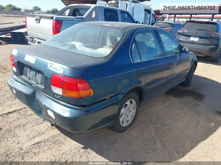 2HGEJ6605TH503702 1996 Honda Civic Lx/Ex