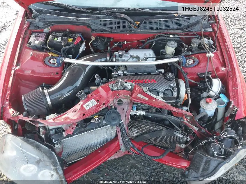 1HGEJ8248TL032524 1996 Honda Civic Ex