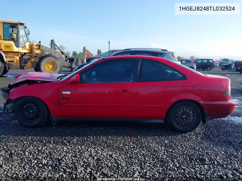 1HGEJ8248TL032524 1996 Honda Civic Ex
